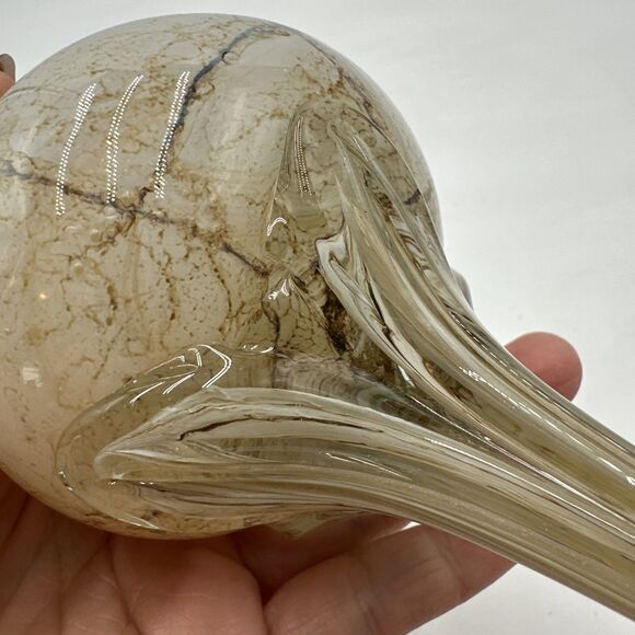 Jozefina Krosno Art Glass Oil Lamp Sculpture Handblown 8” - Picture 6 of 7